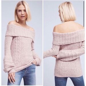 Anthropologie Sleeping on Snow Neves off the shoulder Sweater small